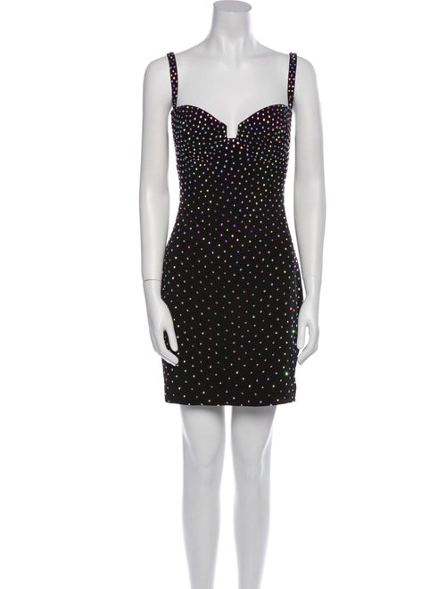 Jovani Polka Dot Print Mini Dress