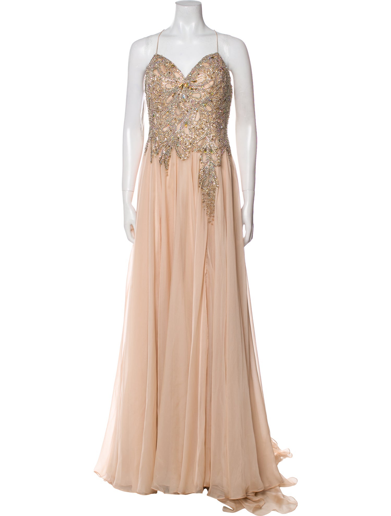 Jovani V-Neck Long Dress