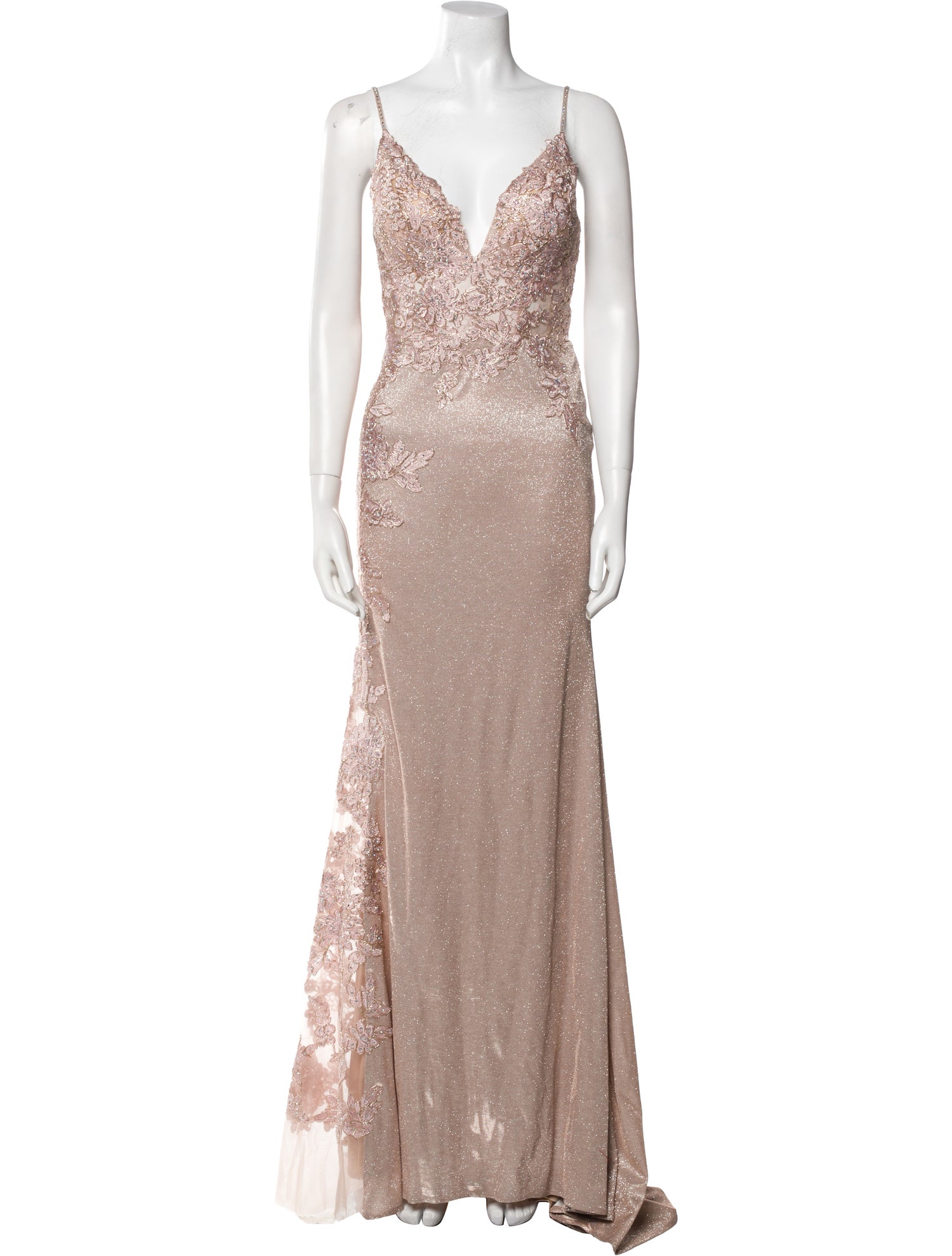 Jovani V-Neck Long Dress w/ Tags