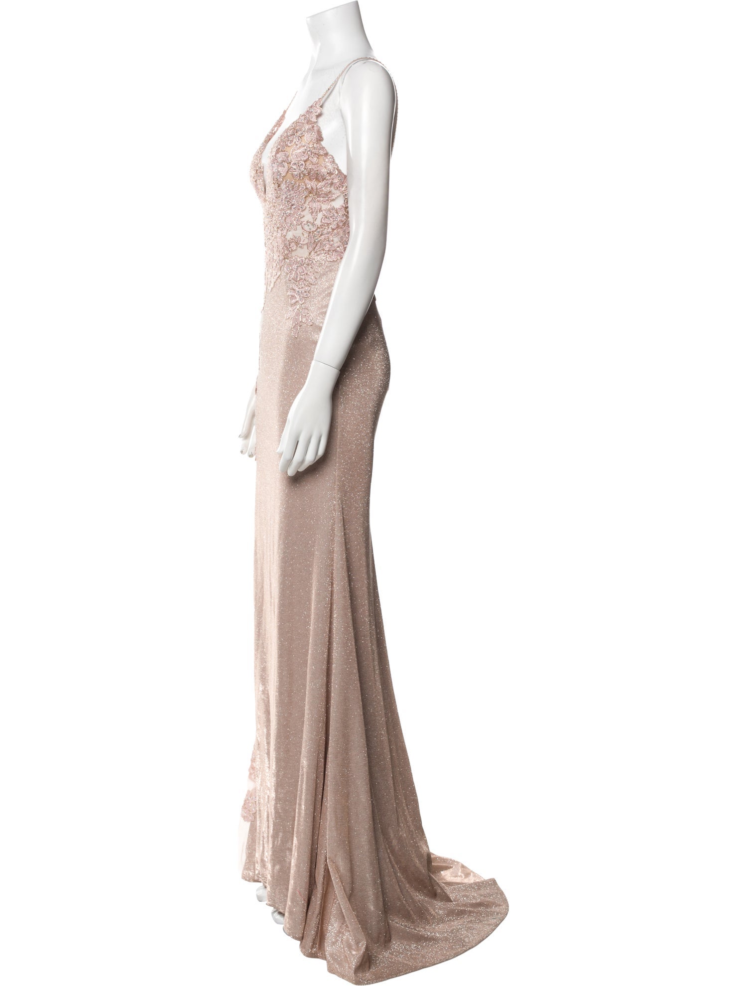 Jovani V-Neck Long Dress w/ Tags