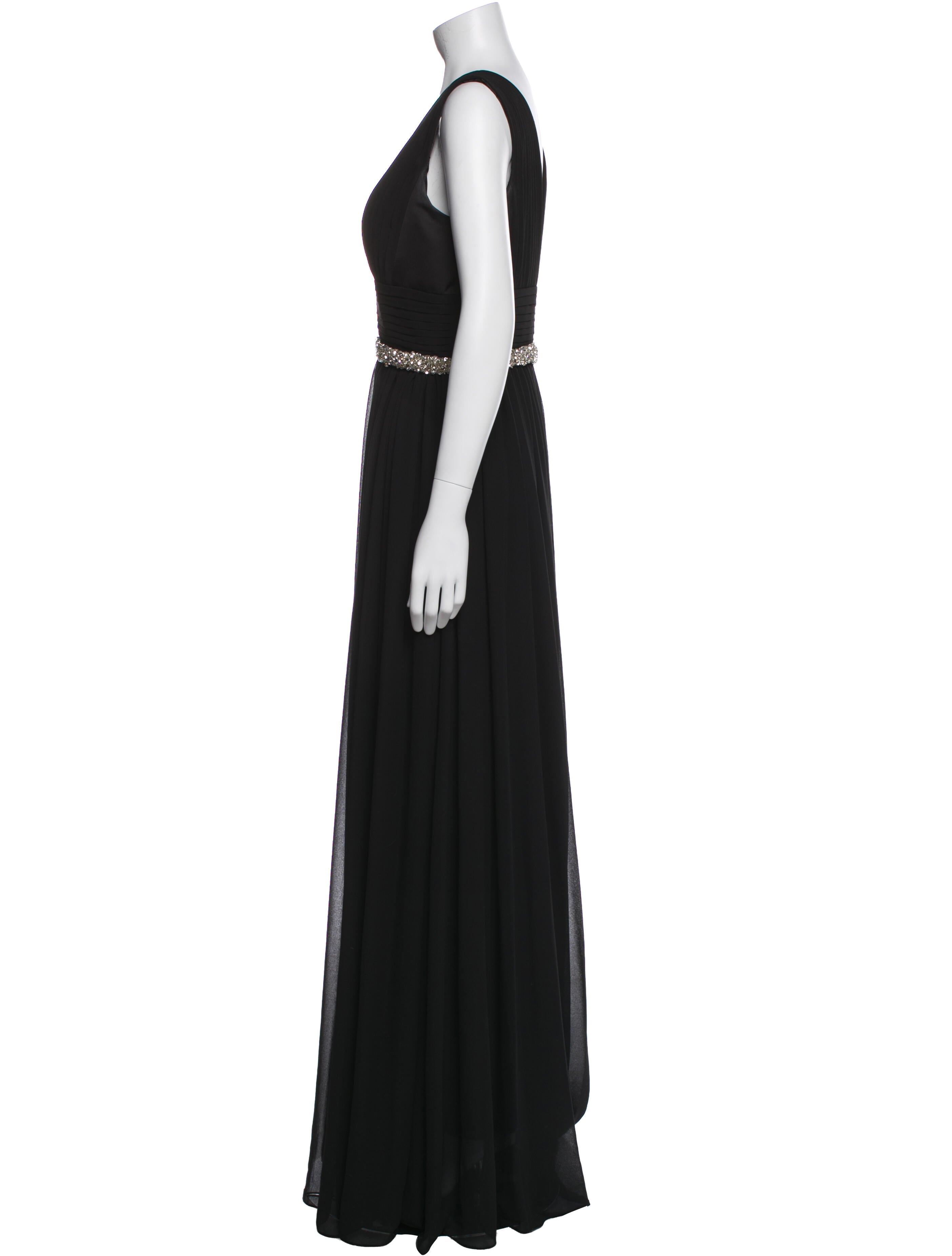 Jovani V-Neck Long Dress