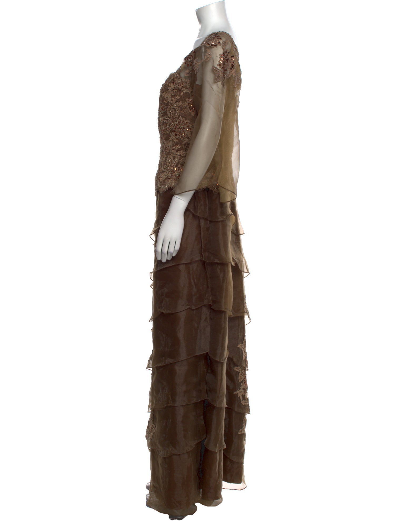 Jovani Floral Print Long Dress