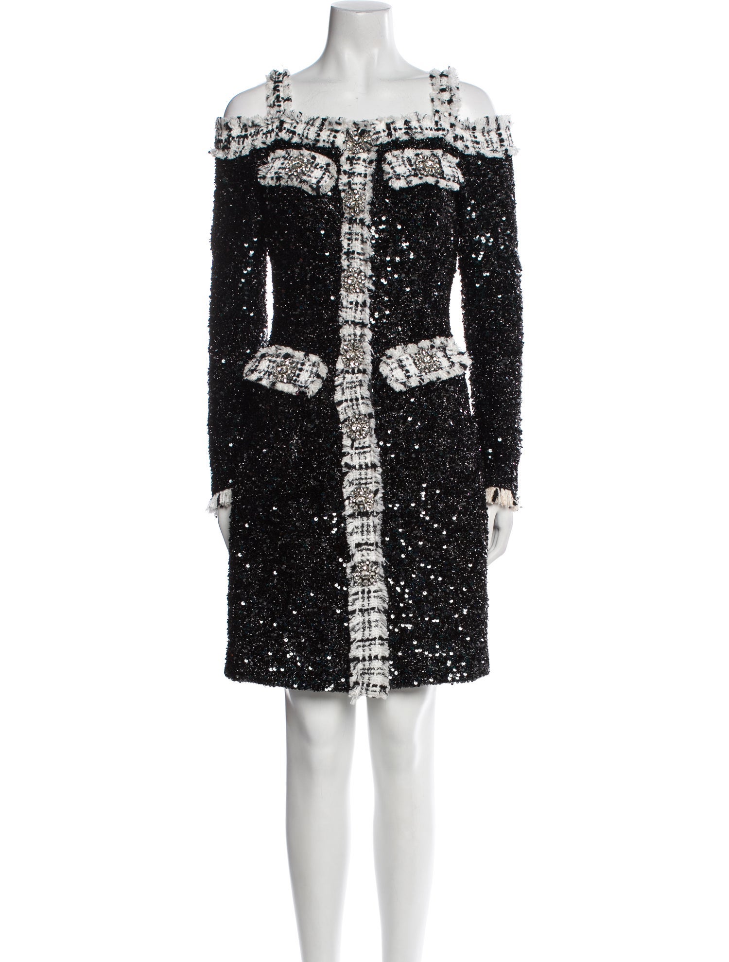 Jovani Square Neckline Mini Dress