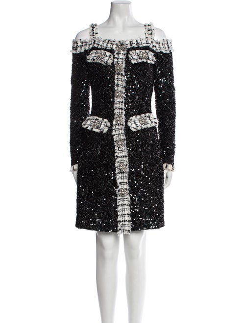 Jovani Square Neckline Mini Dress