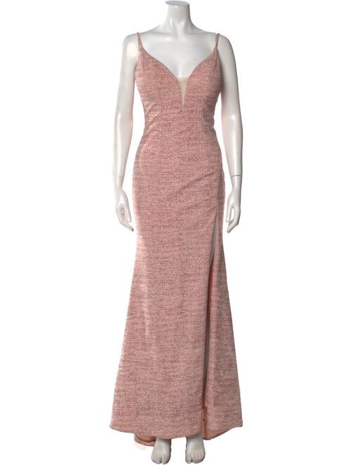 Jovani V-Neck Long Dress