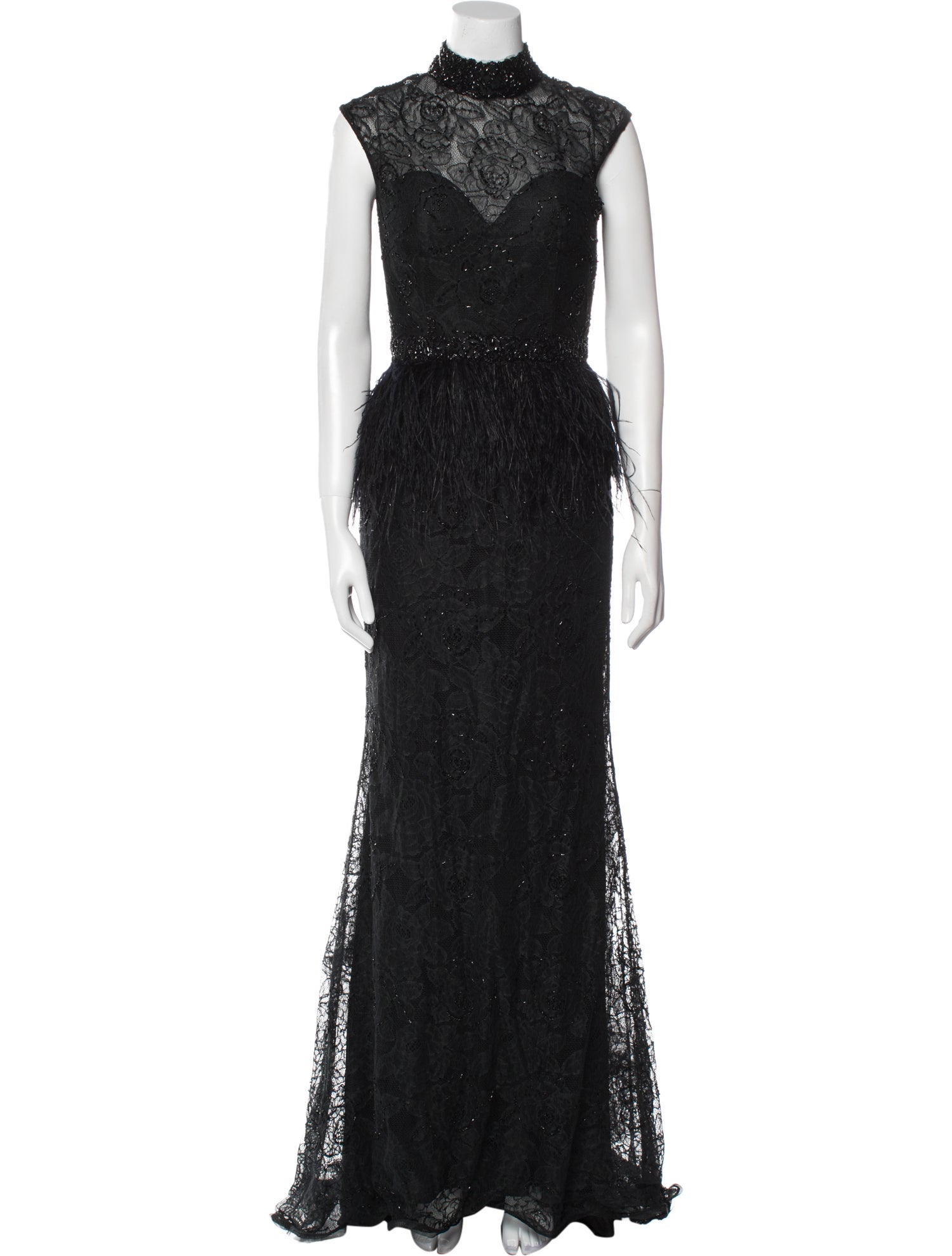 Jovani Lace Pattern Long Dress
