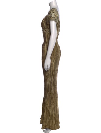 Jovani Striped Long Dress