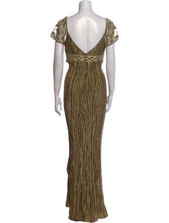 Jovani Striped Long Dress