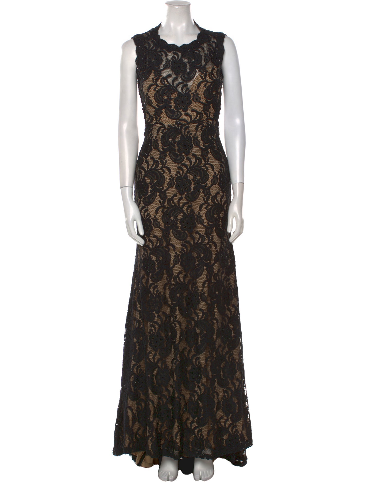 Jovani Lace Pattern Long Dress