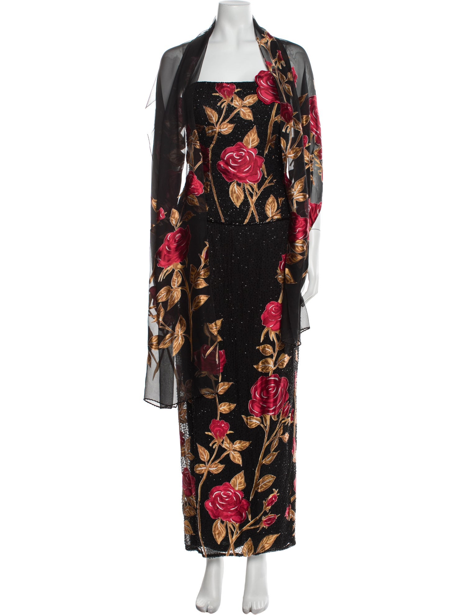 Jovani Silk Long Dress