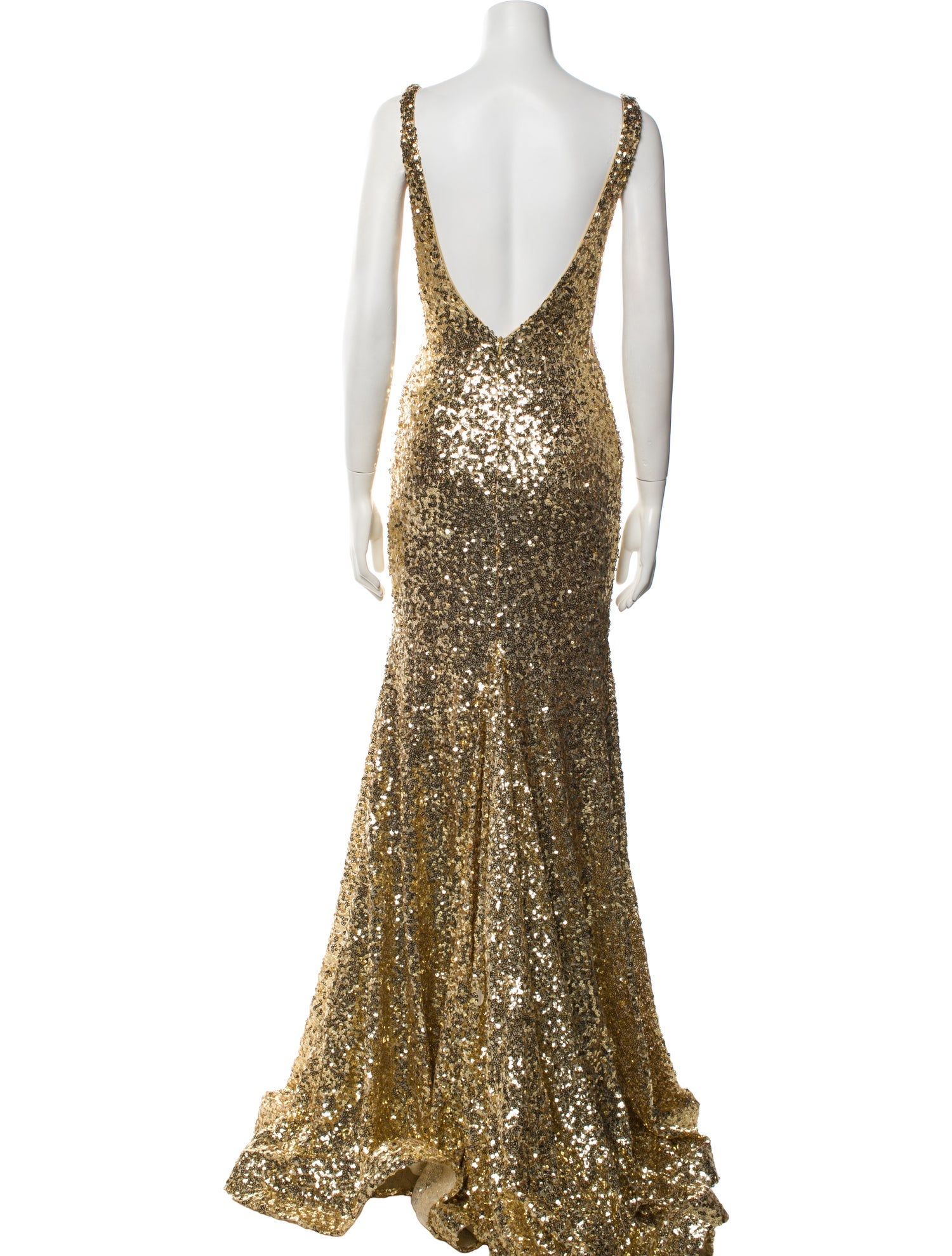 Jovani V-Neck Long Dress