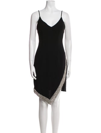 Jovani Wool Knee-Length Dress