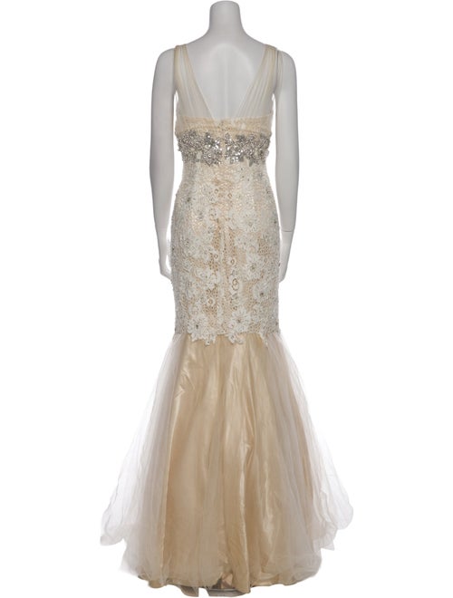 Jovani Lace Pattern Long Dress