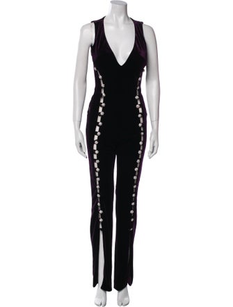 Jovani Plunge Neckline Jumpsuit