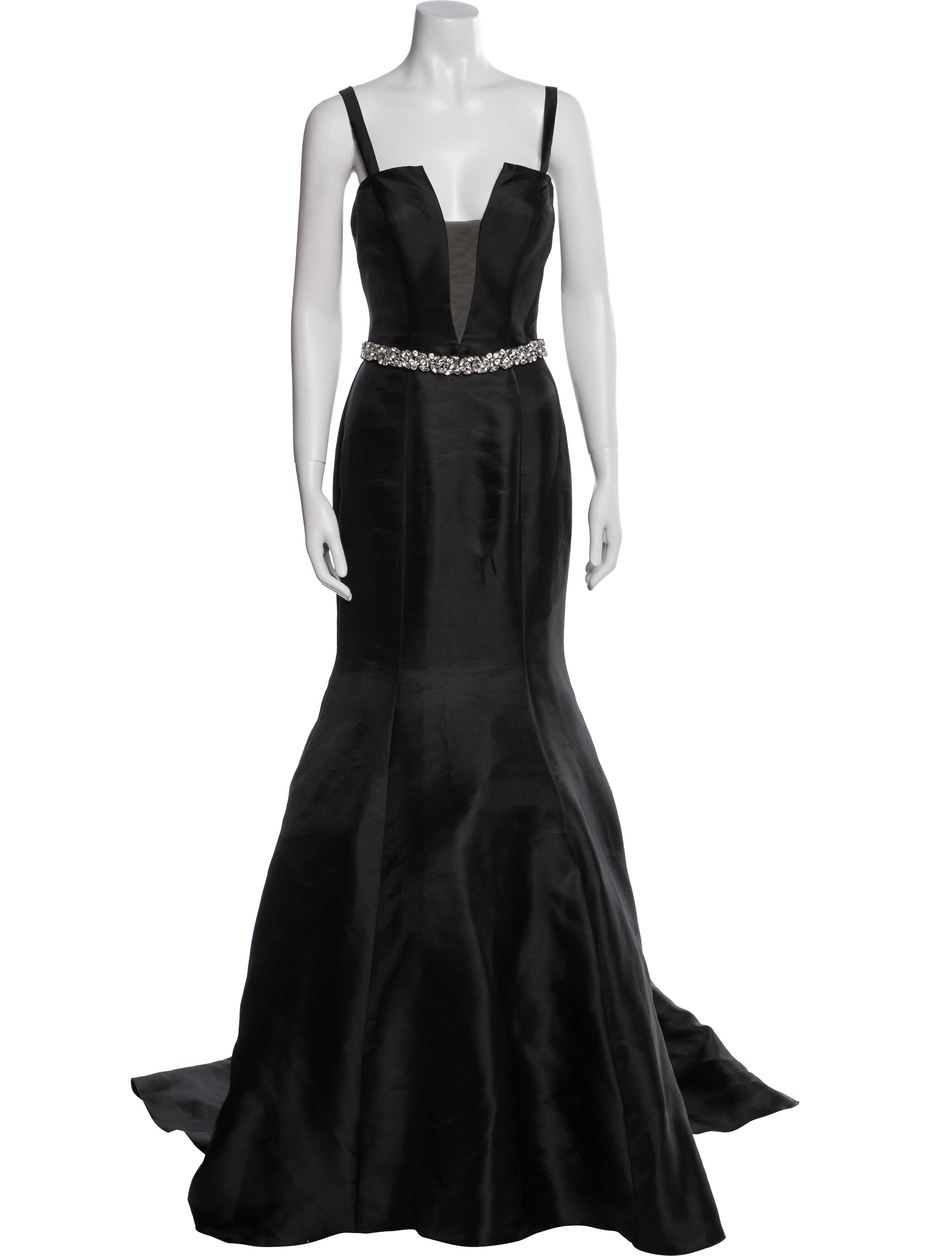 Jovani Square Neckline Long Dress