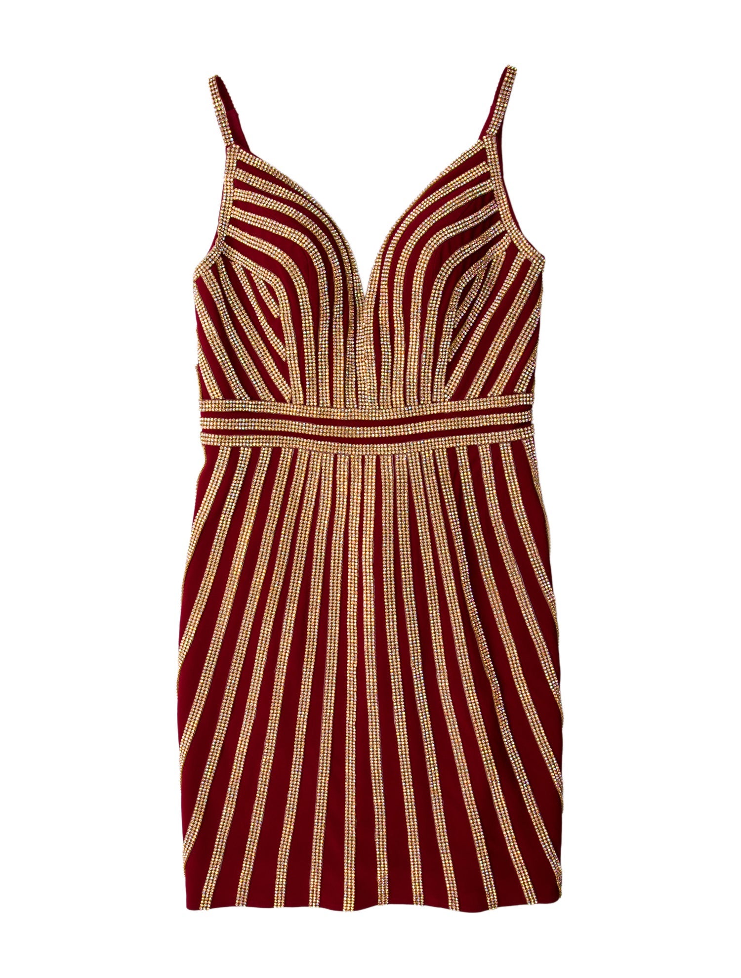 Jovani Striped Mini Dress w/ Tags