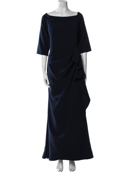 Jovani Bateau Neckline Long Dress