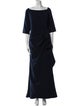Jovani Bateau Neckline Long Dress