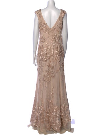 Jovani Lace Pattern Long Dress