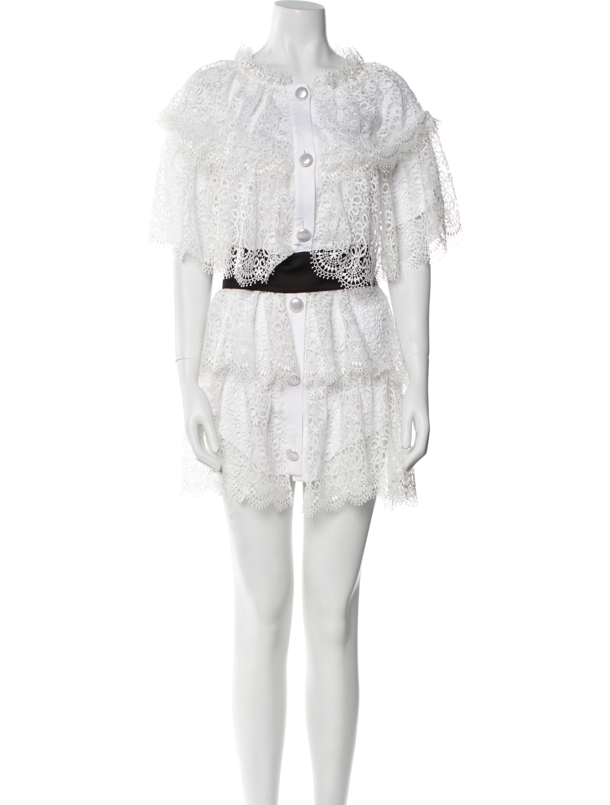 Jovani Crew Neck Mini Dress