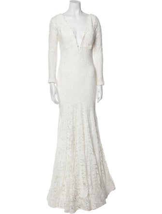 Jovani V-Neck Long Dress