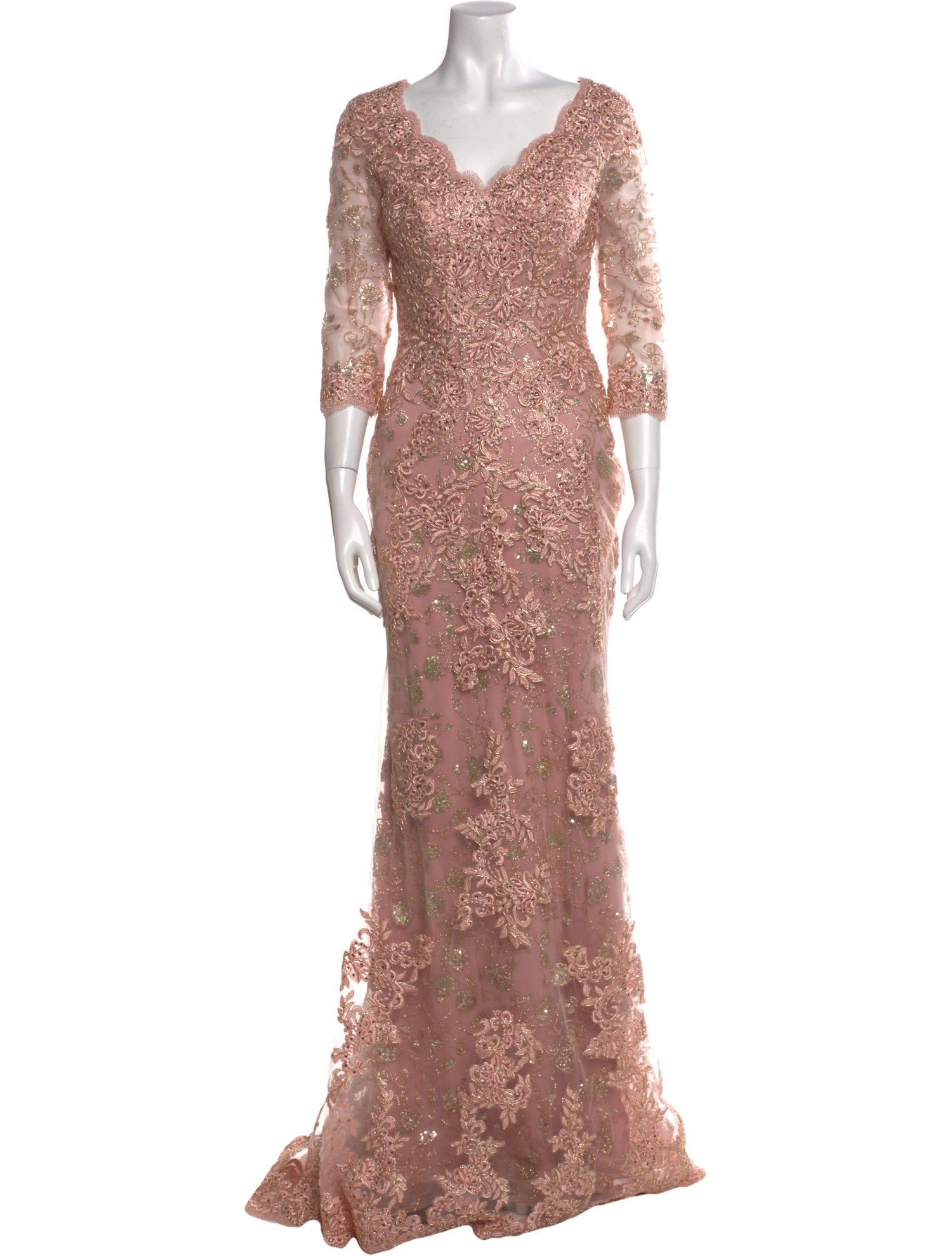 Jovani Lace Pattern Long Dress w/ Tags