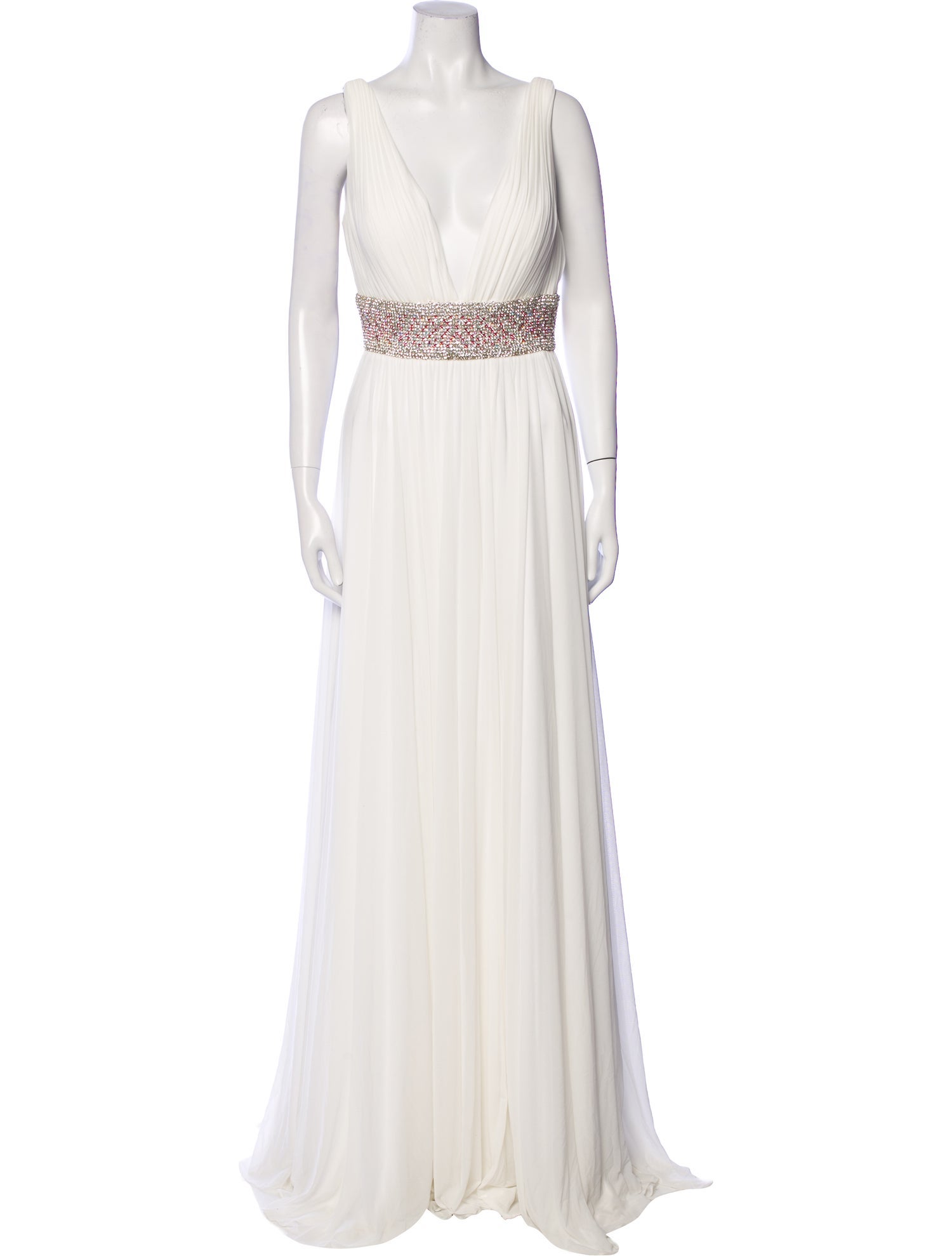 Jovani V-Neck Long Dress