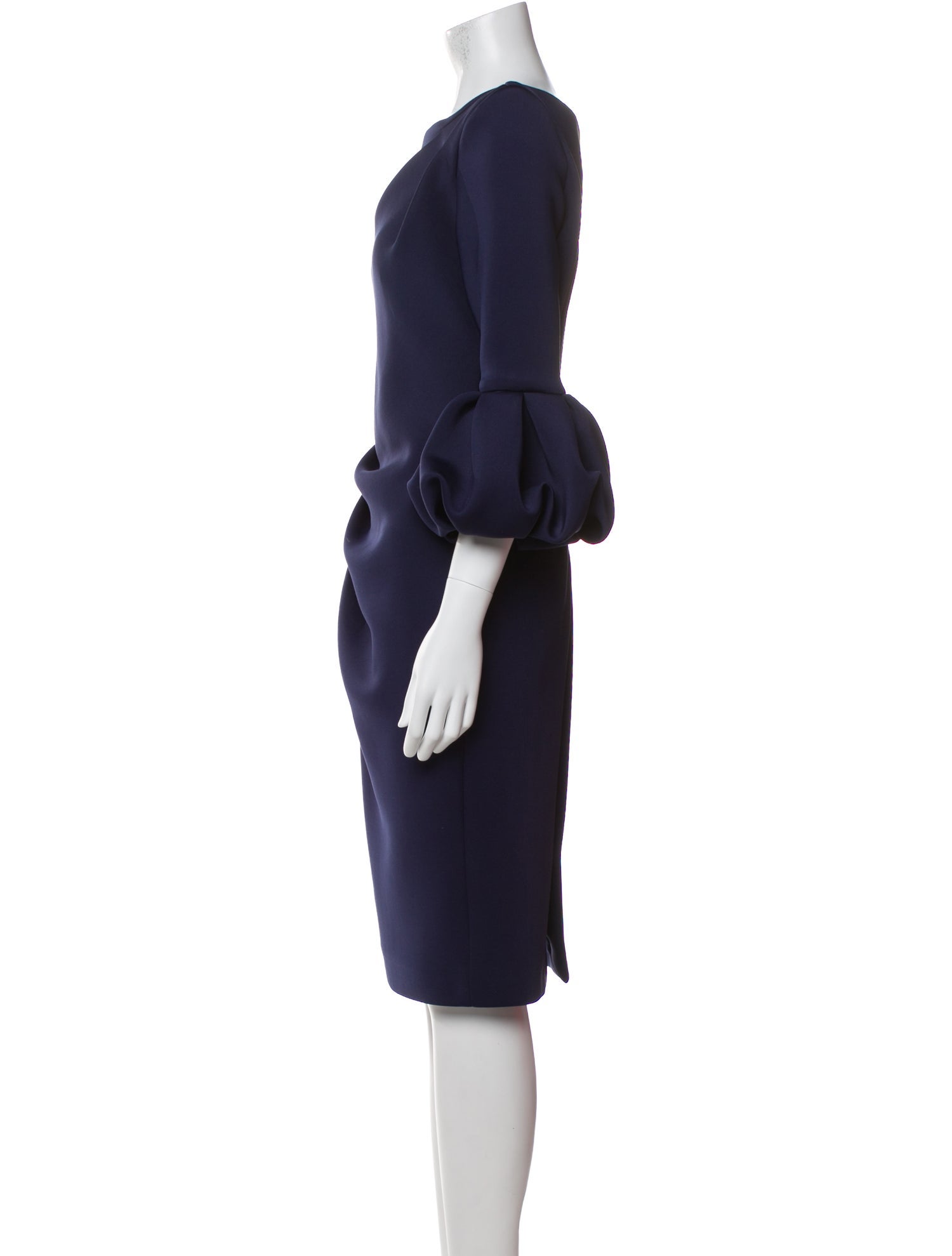 Jovani Bateau Neckline Knee-Length Dress