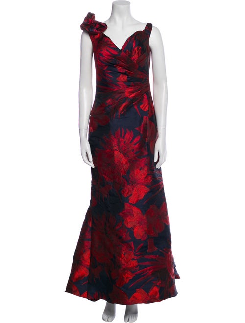 Jovani Floral Print Long Dress