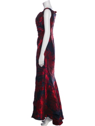 Jovani Floral Print Long Dress
