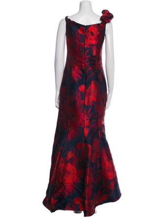 Jovani Floral Print Long Dress