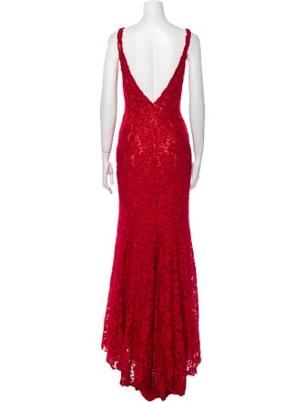 Jovani Lace Pattern Long Dress