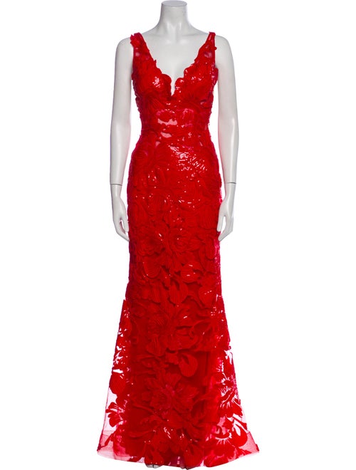 Jovani V-Neck Long Dress