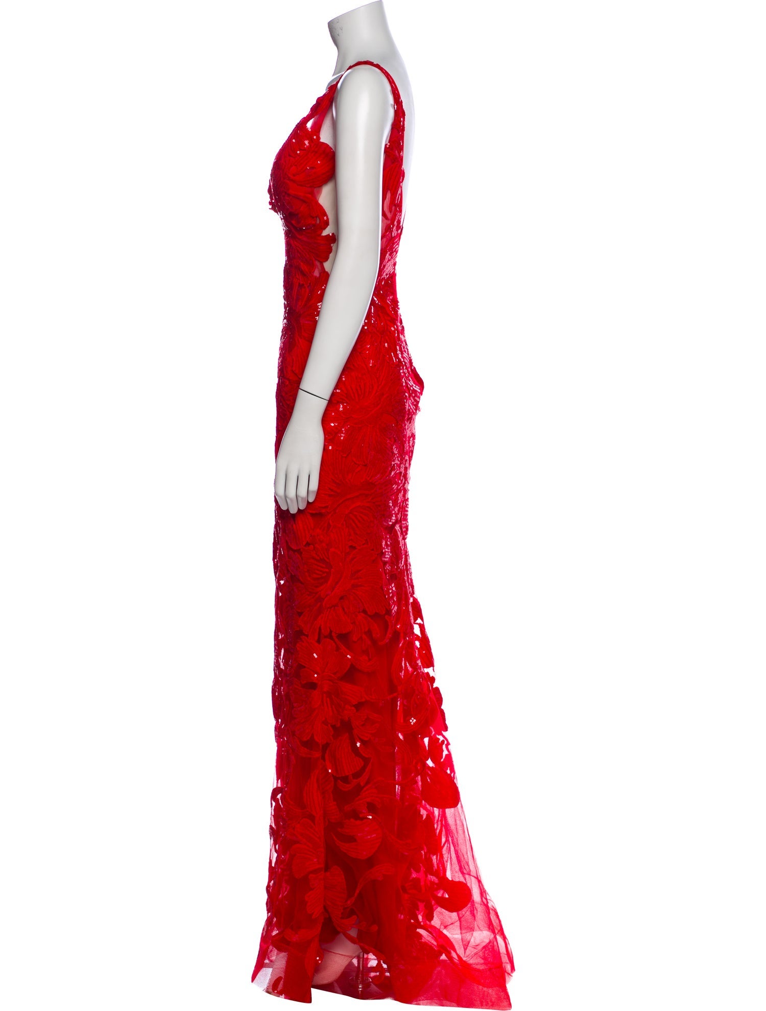 Jovani V-Neck Long Dress