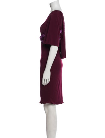 Jovani V-Neck Mini Dress