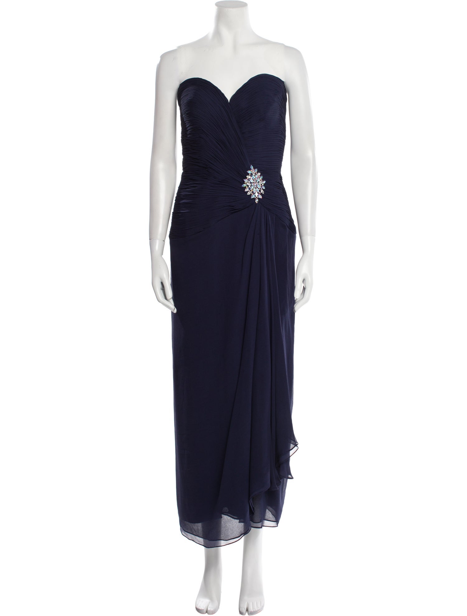 Jovani Silk Midi Length Dress