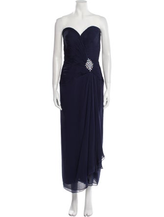 Jovani Silk Midi Length Dress