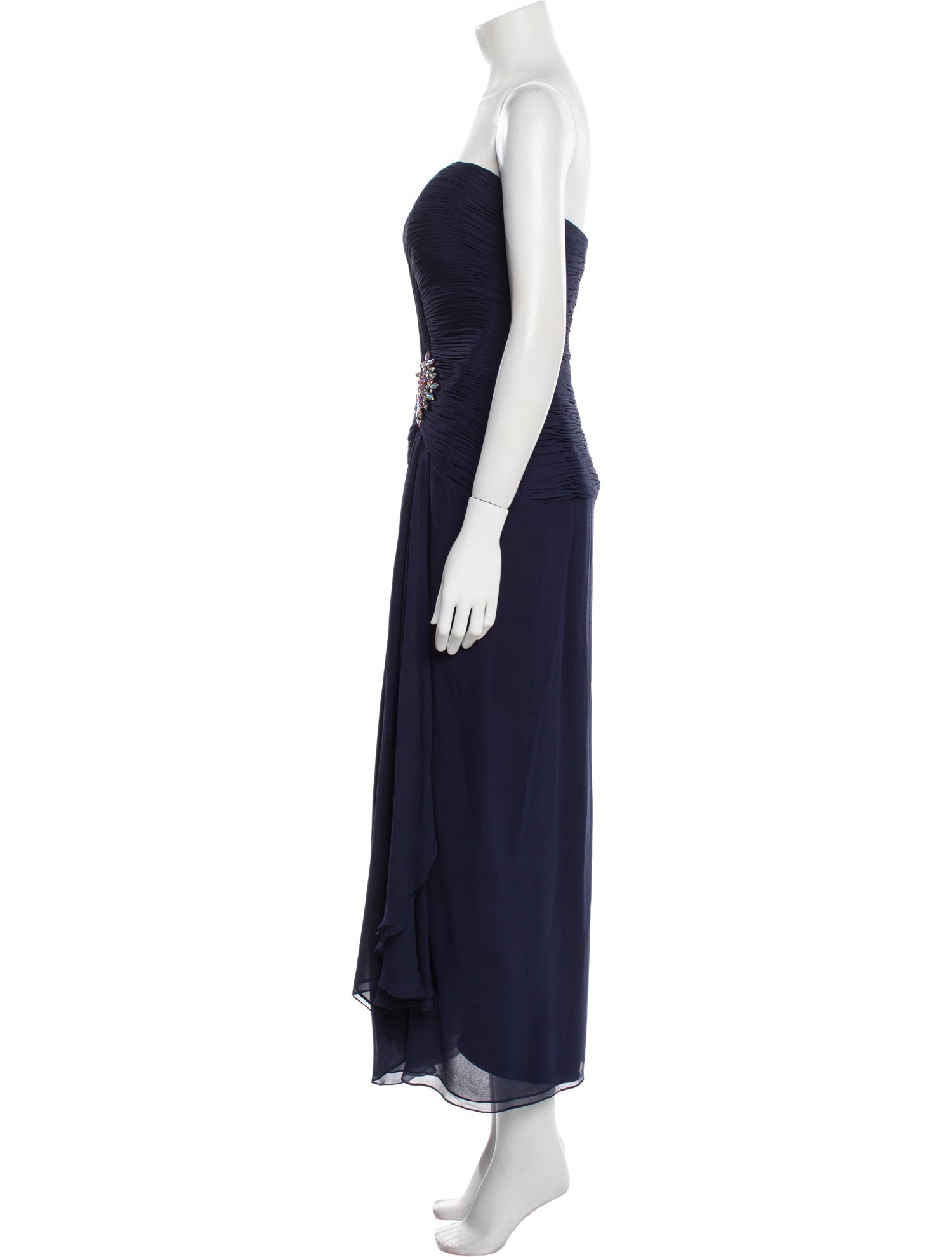 Jovani Silk Midi Length Dress