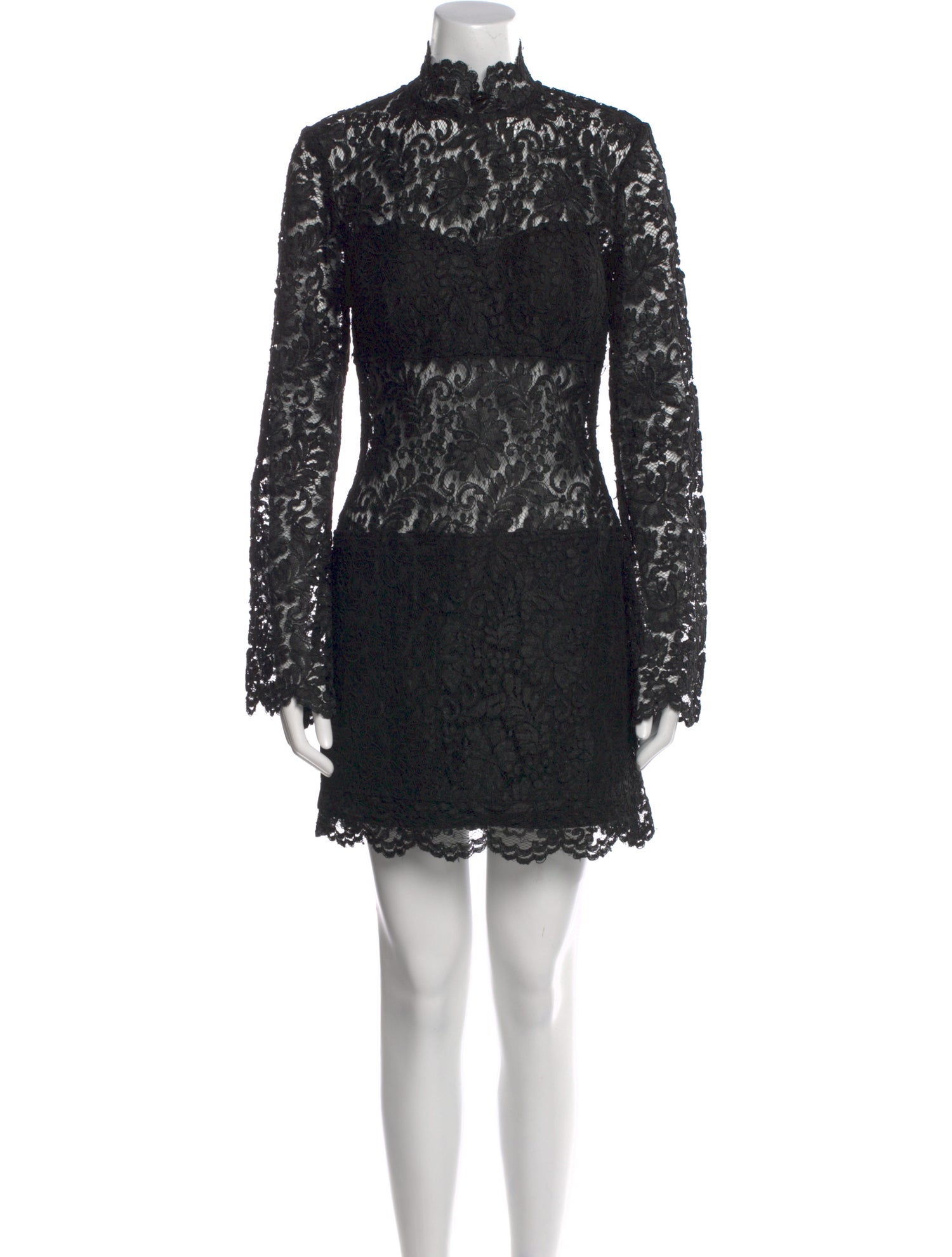 Jovani Lace Pattern Mini Dress