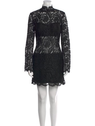 Jovani Lace Pattern Mini Dress