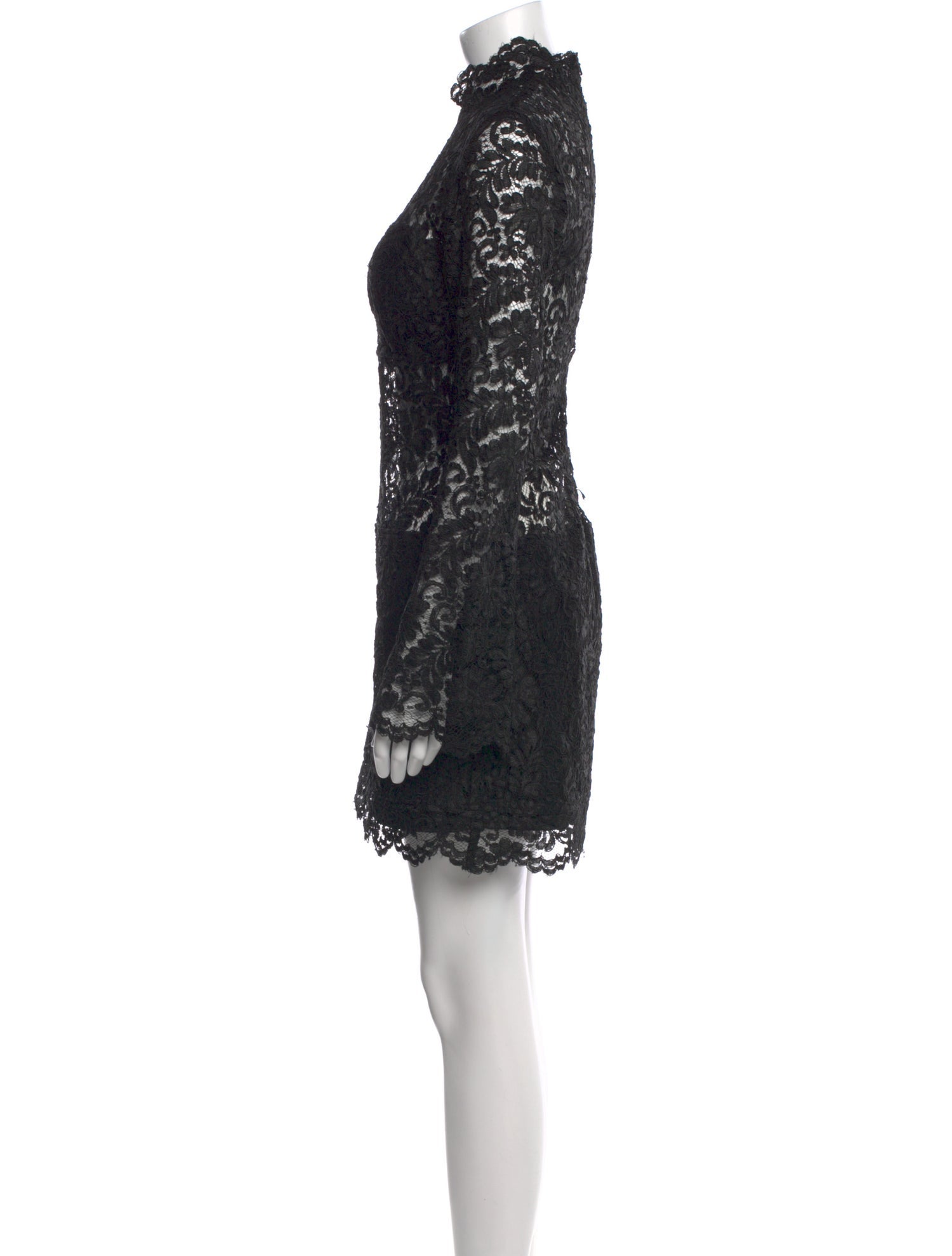 Jovani Lace Pattern Mini Dress