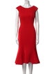 Jovani Bateau Neckline Midi Length Dress