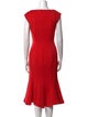 Jovani Bateau Neckline Midi Length Dress