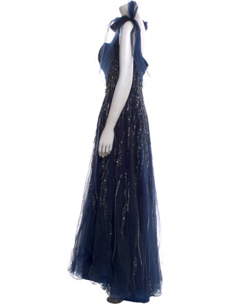 Jovani Square Neckline Long Dress