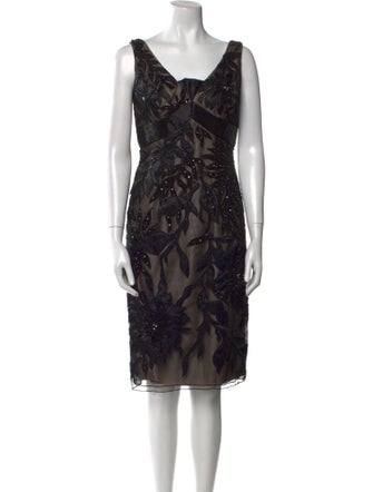 Jovani Printed Knee-Length Dress