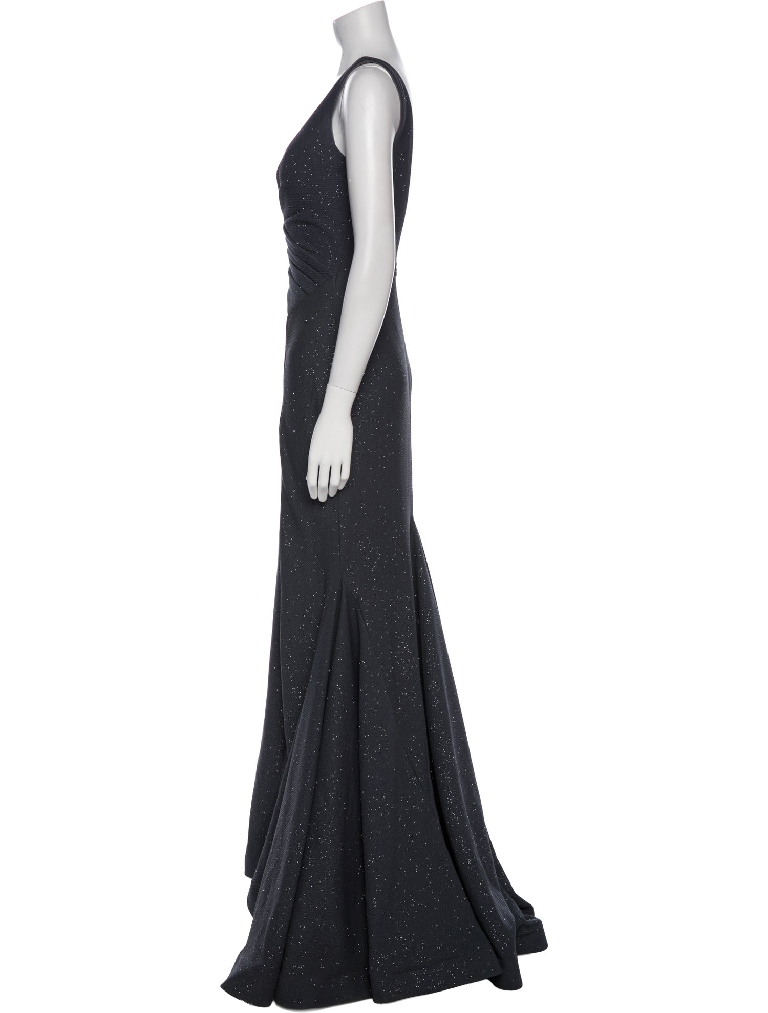 Jovani V-Neck Long Dress