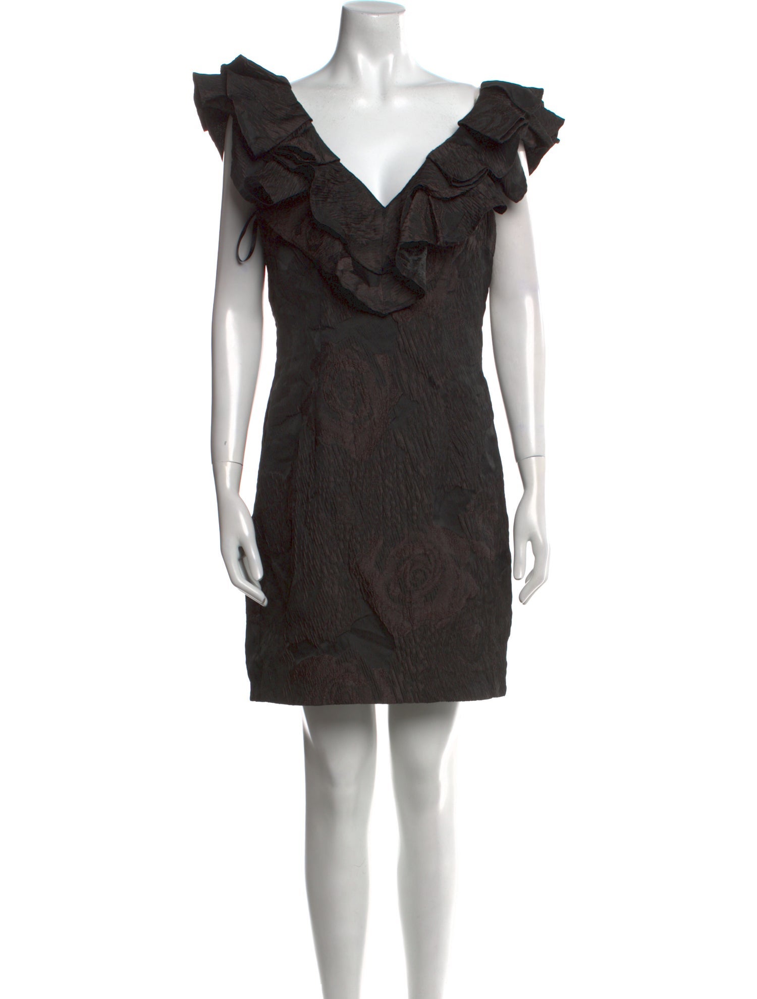 Jovani V-Neck Mini Dress