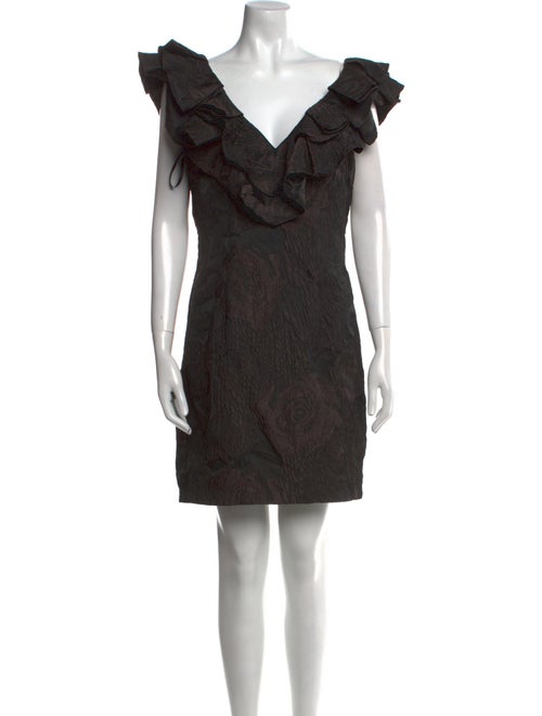 Jovani V-Neck Mini Dress