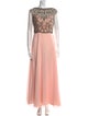 Jovani Bateau Neckline Long Dress