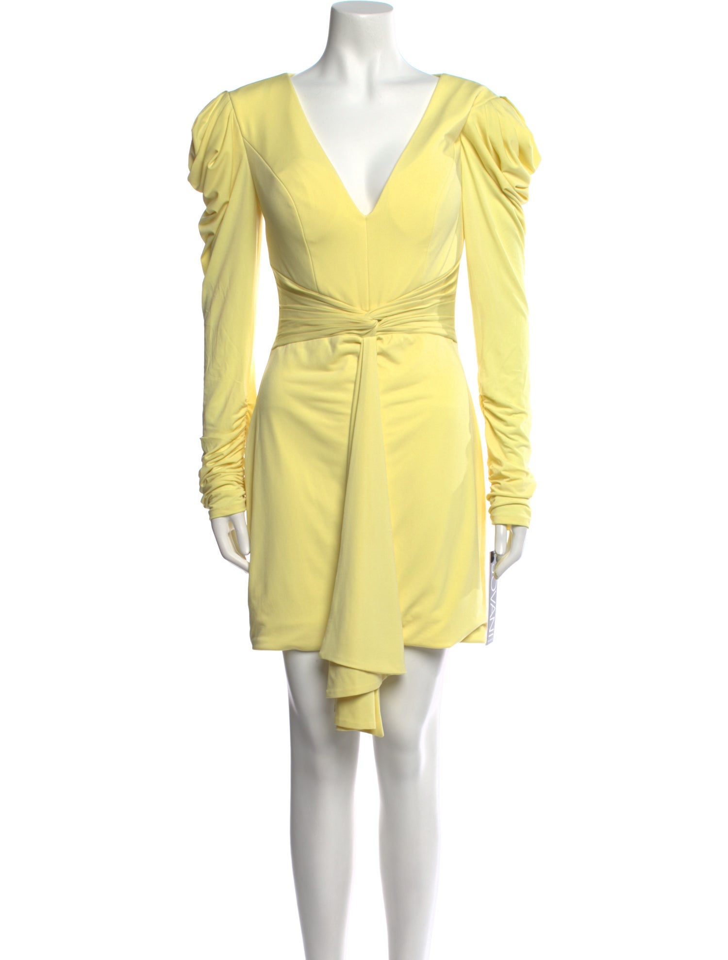 Jovani V-Neck Mini Dress